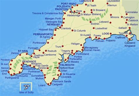 Cornish towns and villages - Coastal town names: - Zennor - Lamorna ...