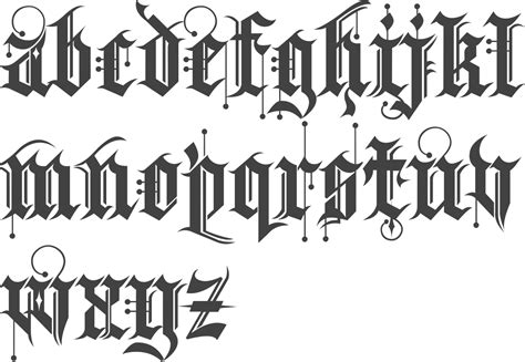 MyFonts: Blackletter typefaces | Lettering, Lettering alphabet, Tattoo ...