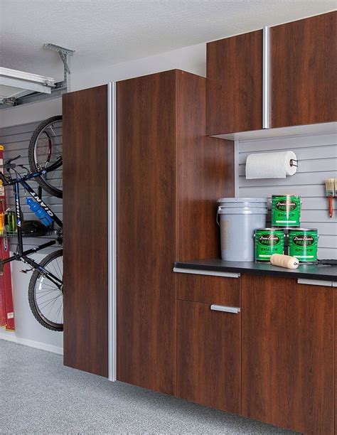 Wood Grain Garage Cabinets | Motor City Garages