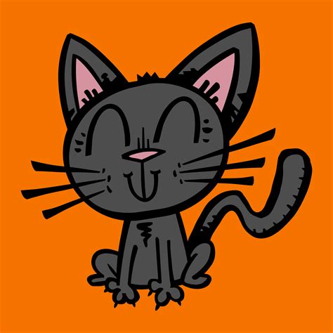 Halloween Black Cat 544985 Vector Art at Vecteezy