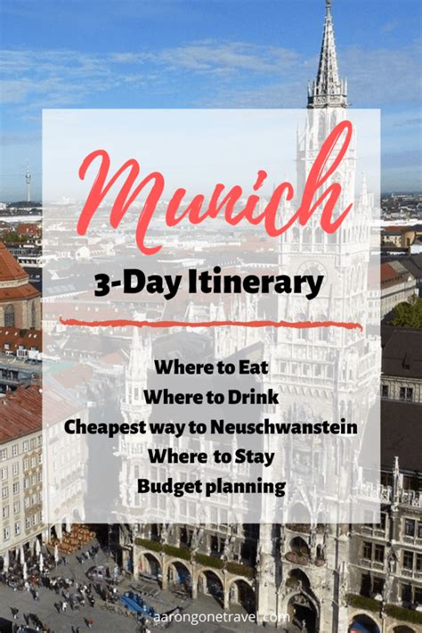 Munich 3 Day Itinerary - Includes Cheapest Way to Neuschwanstein Castle ...