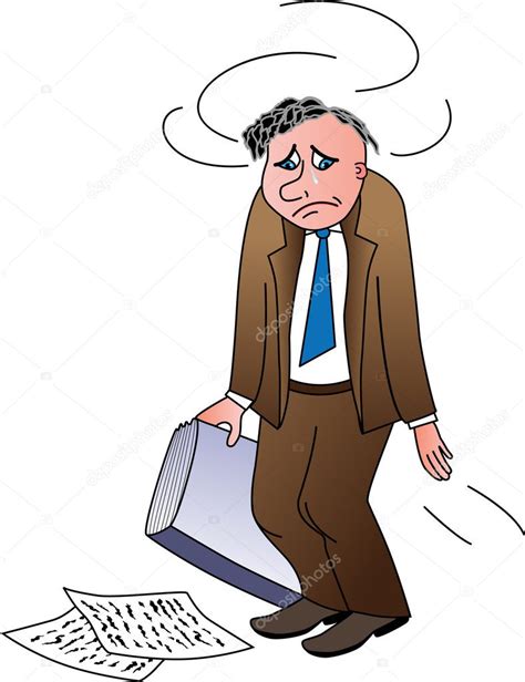 Disappointed Man Holding Papers Stock Vector Image by ©juliet #2573894