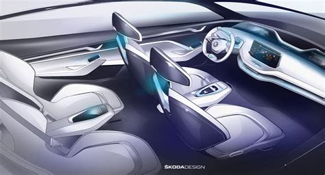 Skoda Gives Us A Peek Inside Its Upcoming Vision E Concept | Carscoops