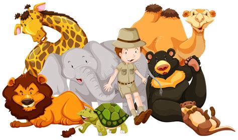 Zoologist And Wildlife Biologist Clipart