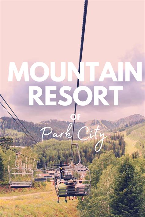 Park City Mountain Resort | Park city mountain, Mountain resort, Park city