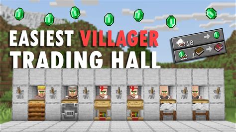 Minecraft bedrock villager trading hall