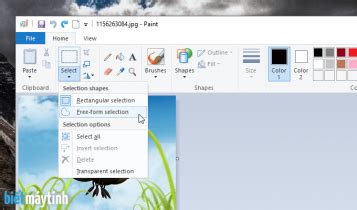 Cách cắt ảnh bằng Paint trong Windows 7,8,10 | Biết máy tính