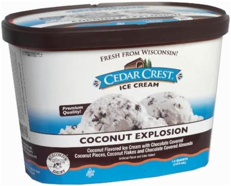 Cedar Crest Coconut Explosion Ice Cream Tub, 48 oz - King Soopers