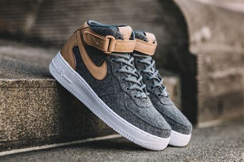 Nike Air Force 1 07 Mid Leather Premium Wool - Sneaker Bar Detroit