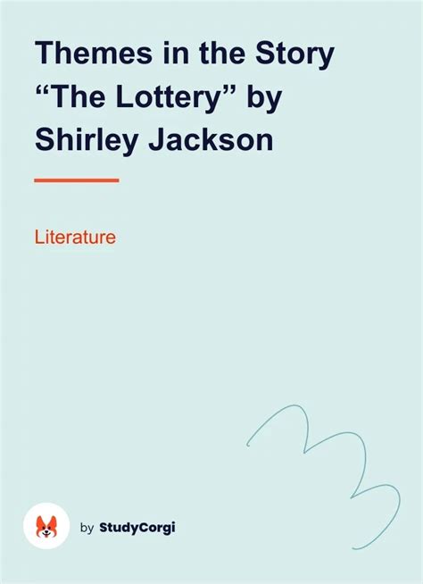 Themes in the Story "The Lottery" by Shirley Jackson | Free Essay Example