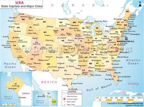 Printable Us Map With Latitude And Longitude And Cities Save Usa Map ...