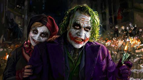 Joker and Harley Quinn, Joker, Harley Quinn, DC Comics, artwork HD ...