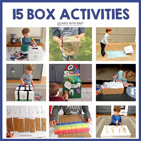 15 Box Activities - Days With Grey