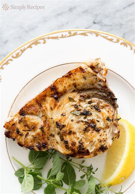 Grilled Swordfish Steaks with Lemon Oregano Marinade Recipe