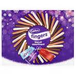 Calories in Cadbury Fingers Biscuit Assortment 3 x 125g Crisp Biscuits ...