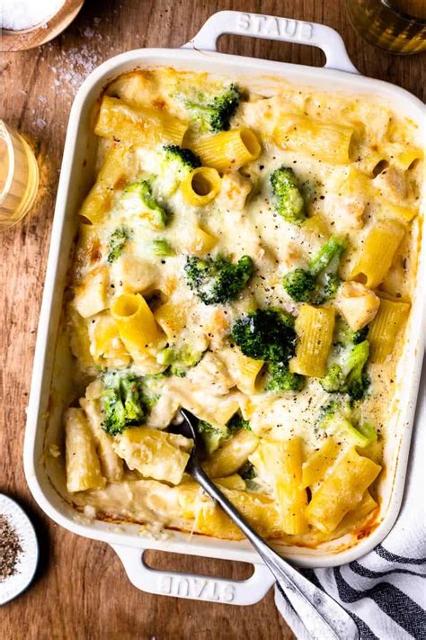 Creamy Chicken and Broccoli Pasta Bake - Modern Farmhouse Eats