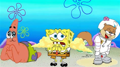 Patrick and Sandy fаrt !!! SpongeBob sniffs it !!! - YouTube