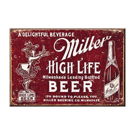 Miller High Life Red Retro Magnet