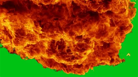 fire explosion green screen effect - YouTube