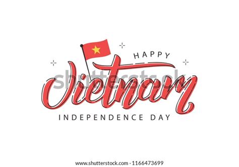 Vector Realistic Isolated Typography Logo Vietnam Stock Vector (Royalty ...