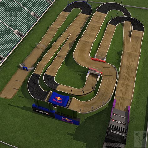 bmx track london 3d model