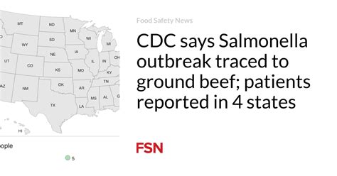 CDC says Salmonella outbreak traced to ground beef; patients reported ...