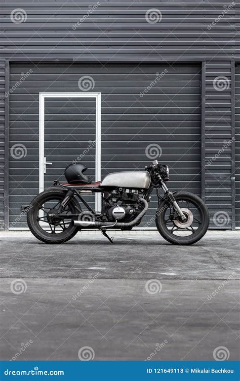 Vintage Motorcycle Cafe Racer Style. Stock Photo - Image of power ...