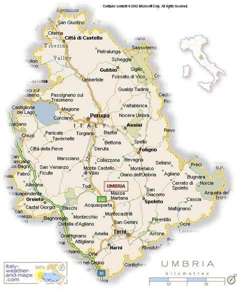 Map of umbria region italy – Artofit