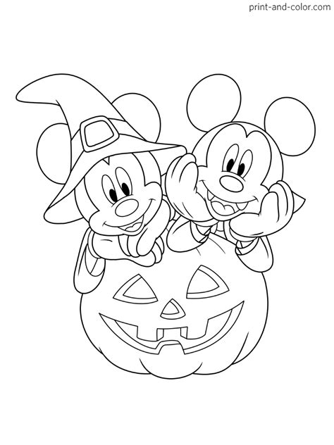 Mickey Mouse Halloween coloring pages | Print and Color.com