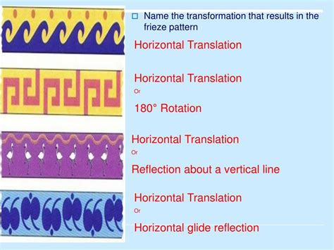 PPT - 7.6 Frieze Patterns PowerPoint Presentation - ID:668861