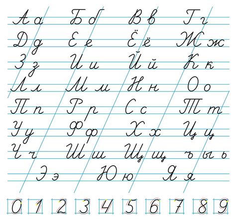 Russian Cursive | Cursive writing practice sheets, Handwriting ...