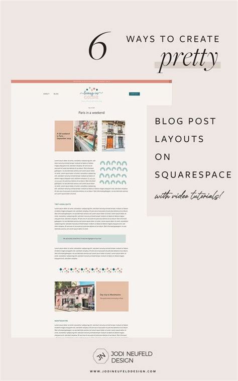 6 ways to create pretty blog post layouts on Squarespace in 2020 | Blog ...