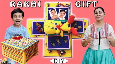 RAKHI GIFT | DIY Rakshabandhan Special | Gift Explosion Box | Aayu and ...