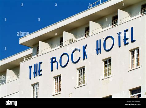 the rock hotel the rock of gibraltar Stock Photo - Alamy