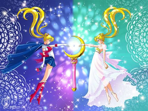 SAILOR MOON and PRINCESS SERENITY by DXPRO on DeviantArt