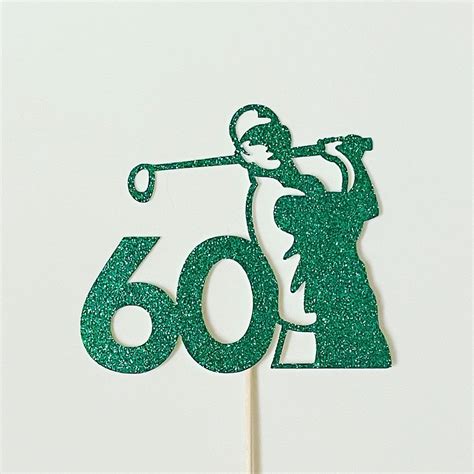 Golf Birthday Cake Topper Any Age Cake Topper 50th - Etsy