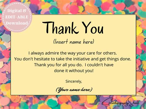 Thank You Postcard Template, Postcard Template, Customizable Template ...