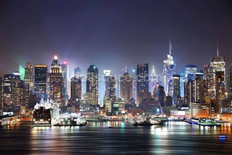 Manhattan Night Skyline Wallpapers - Top Free Manhattan Night Skyline ...