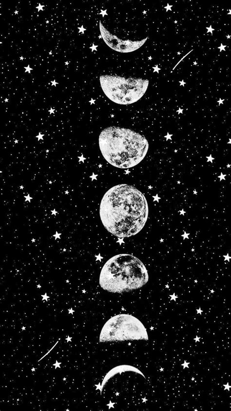 Moon And Stars Wallpaper - Galaxy Aesthetic Background