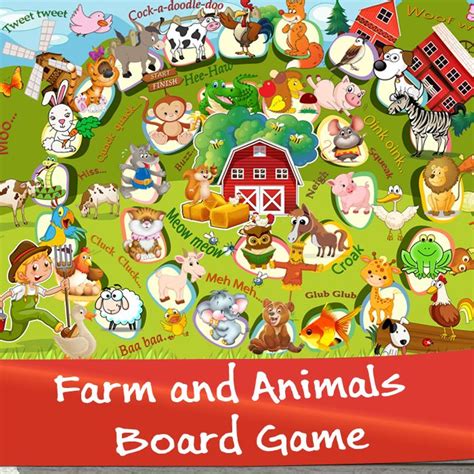 Animal Sounds Board Game – vocabulary activities for Primary Grades ...