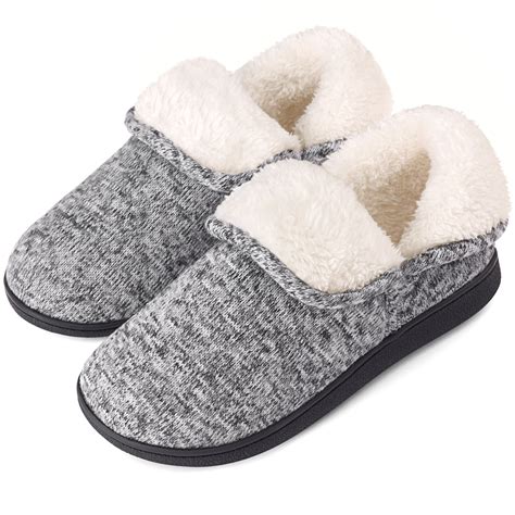 VONMAY Women's Fuzzy Slippers Booties Indoor Outdoor House Shoes ...