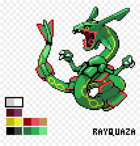 Poké Mon Mega Rayquaza Shiny Sprite - PELAJARAN