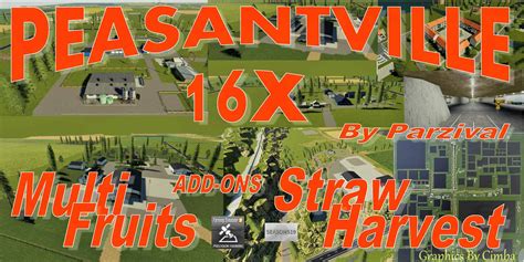 FS19 Peasantville 2 16X Multifruit V3.4 Final - FS 19 Maps Mod Download