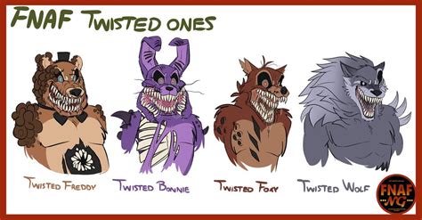 FNAFNG_Twisted Ones Characters by NamyGaga on DeviantArt | Fnaf, Fnaf ...