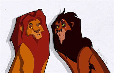 Mufasa And Scar by EpicCrasher on DeviantArt