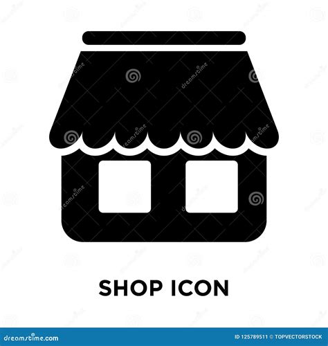 Shop Icon Vector Isolated On White Background, Logo Concept Of S Stock ...