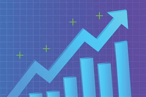 Blue Increase Chart 16120057 Vector Art at Vecteezy