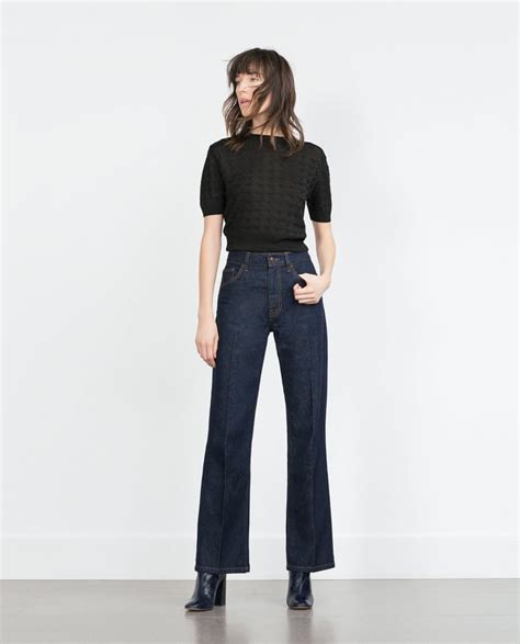 Zara High-Waist Bootcut Jeans ($70) | Best Flare Jeans | POPSUGAR ...