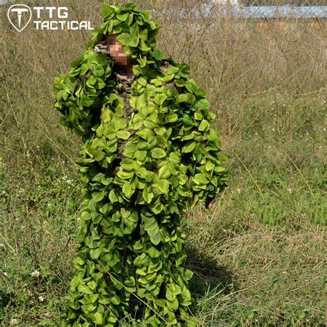 TTGTACTICAL Realtree Leaves Glued 3D Camouflage Ghillie Suit ...