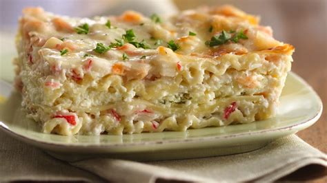 Creamy Seafood Lasagna recipe from Betty Crocker